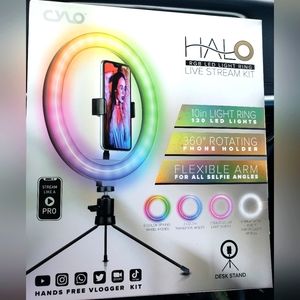 Selfie Ring Light With Tripod Stand & Phone Holder For live streaming 10"